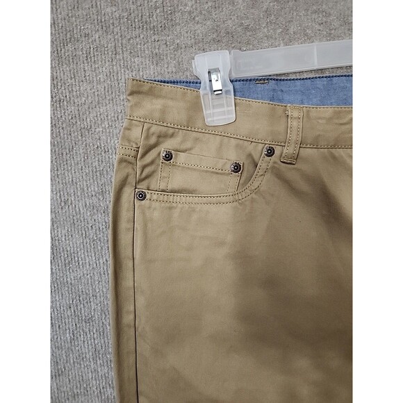 LL Bean Lakewashed Stretch Khaki Pants Men 36x30 Heritage Khaki Straight Leg NEW - Picture 3 of 9